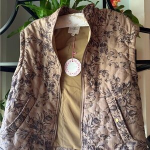 Floral Quilted Vest